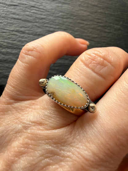 Opal Ring US 8 1/4 / UK Q