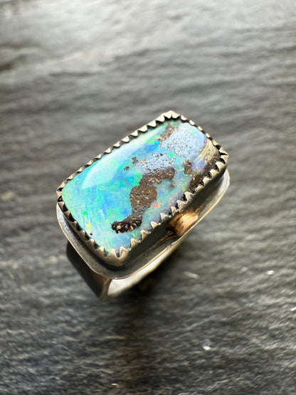Blue Opal Ring size 7