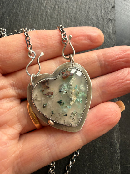 Chrysocolla Heart Pendant