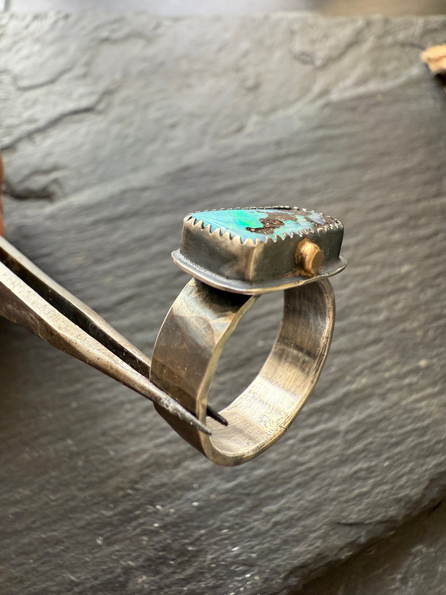 Blue Opal Ring size 7