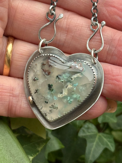 Chrysocolla Heart Pendant