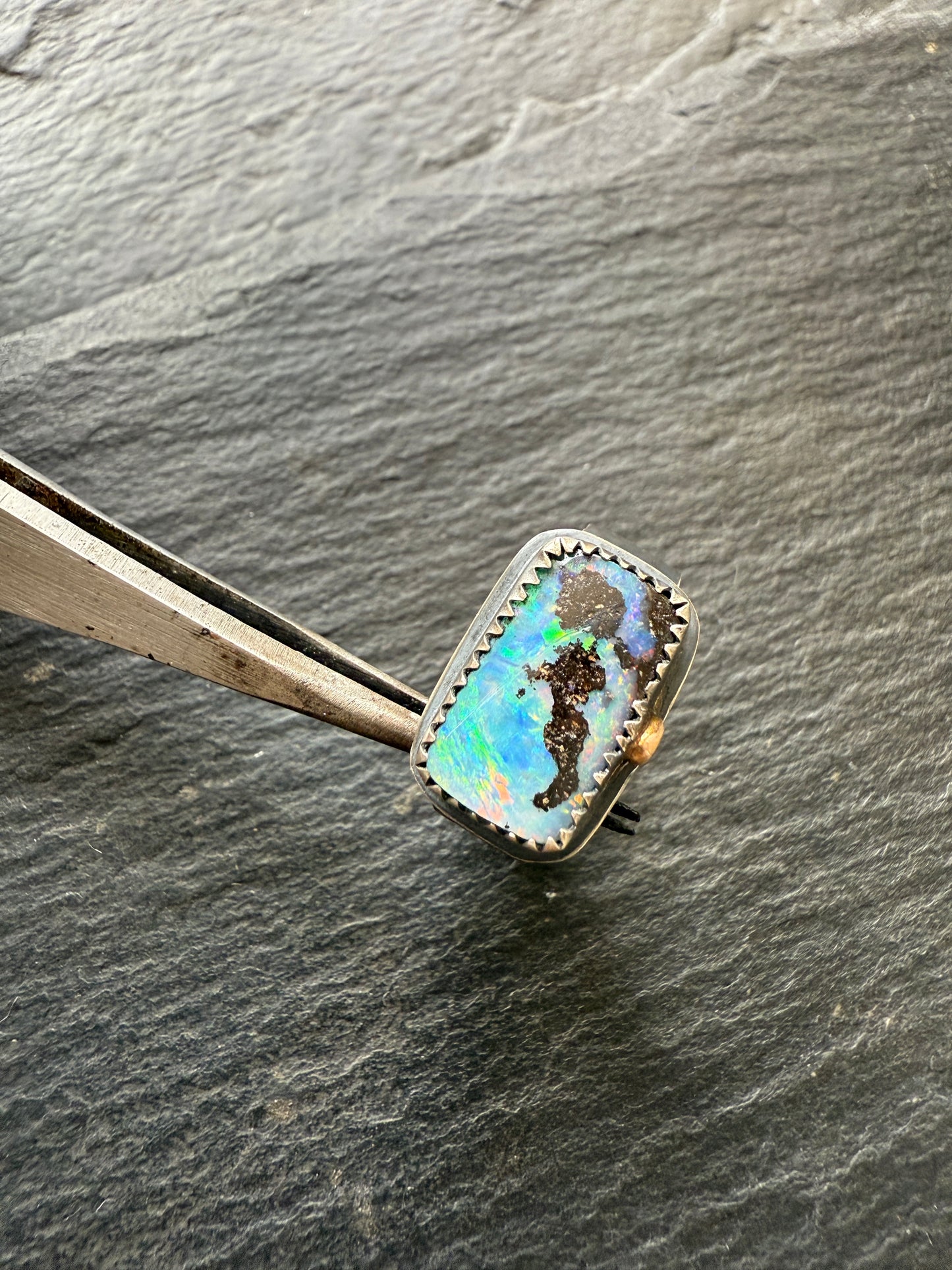 Blue Opal Ring size 7