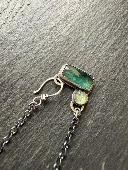 Emerald Kyanite Necklace