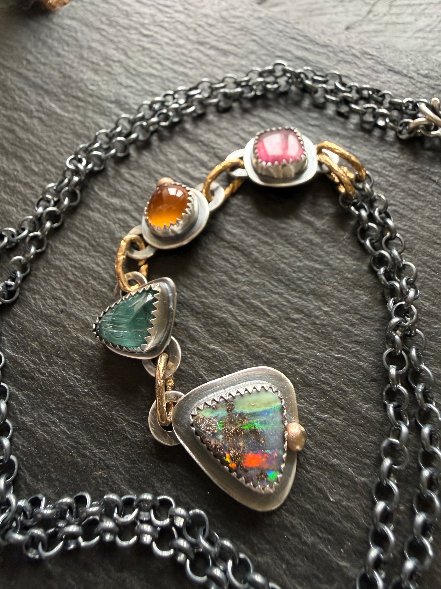 Boho Gemstone Necklace