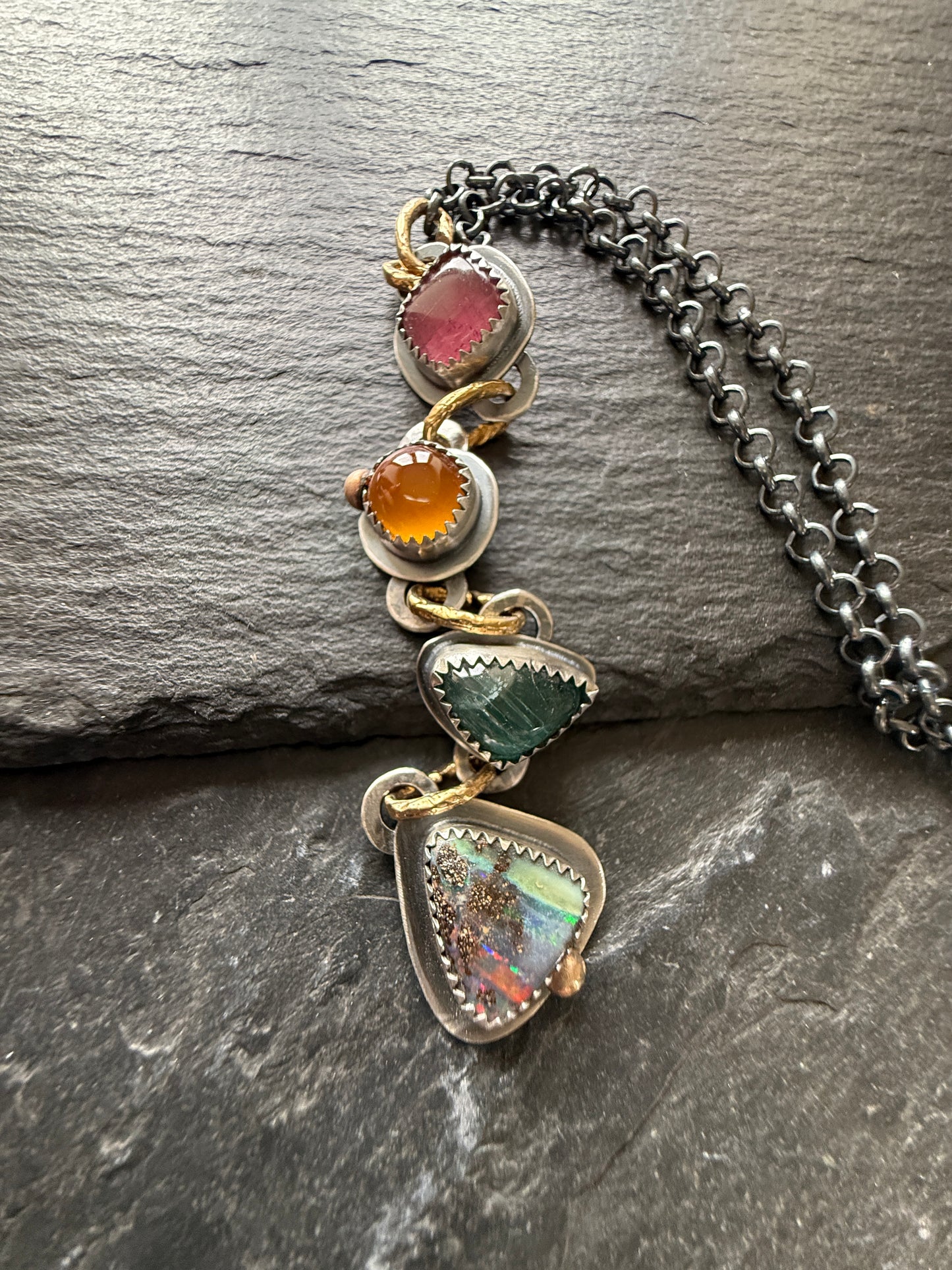 Boho Gemstone Necklace