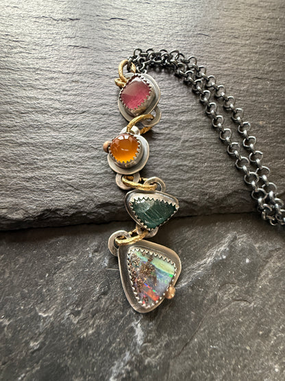 Boho Gemstone Necklace