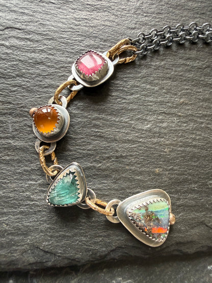Boho Gemstone Necklace