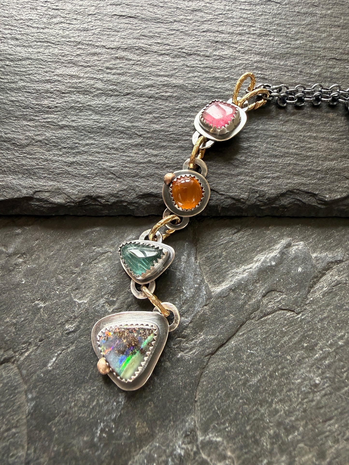 Boho Gemstone Necklace