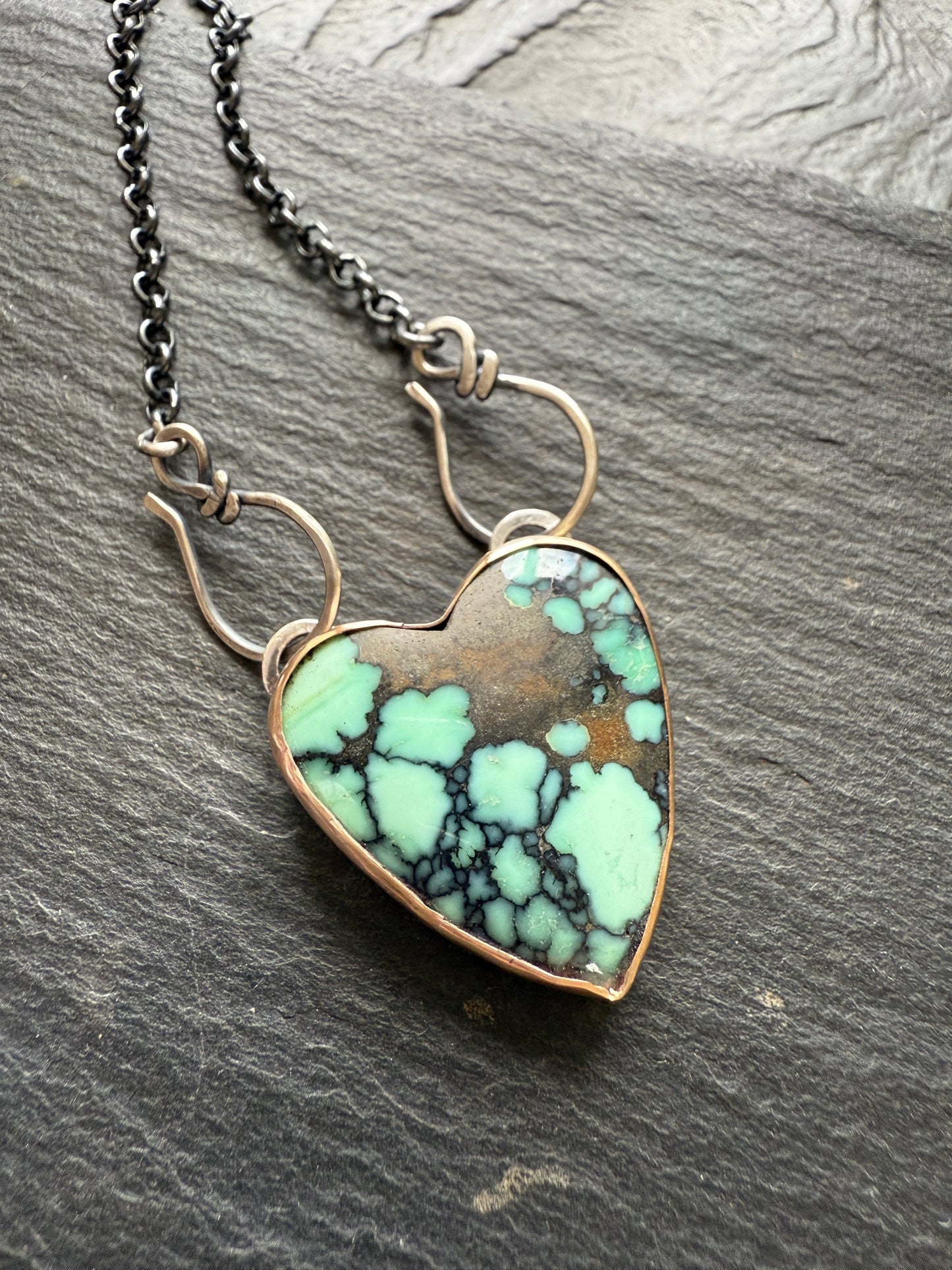 Variscite Heart Necklace