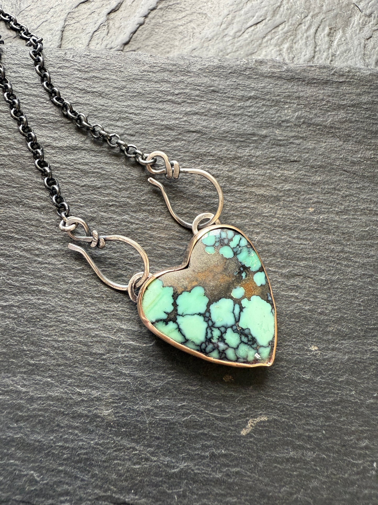 Variscite Heart Necklace