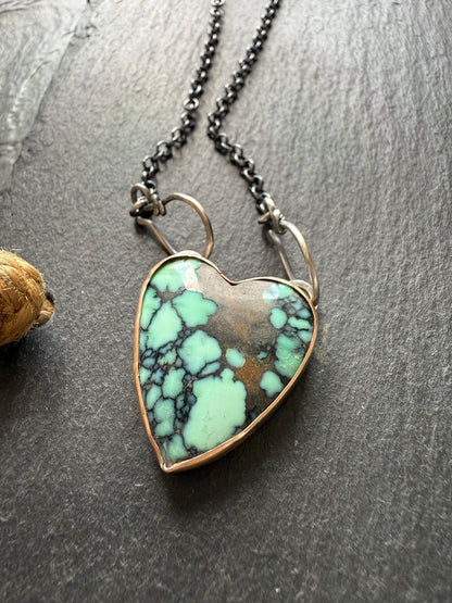 Variscite Heart Necklace