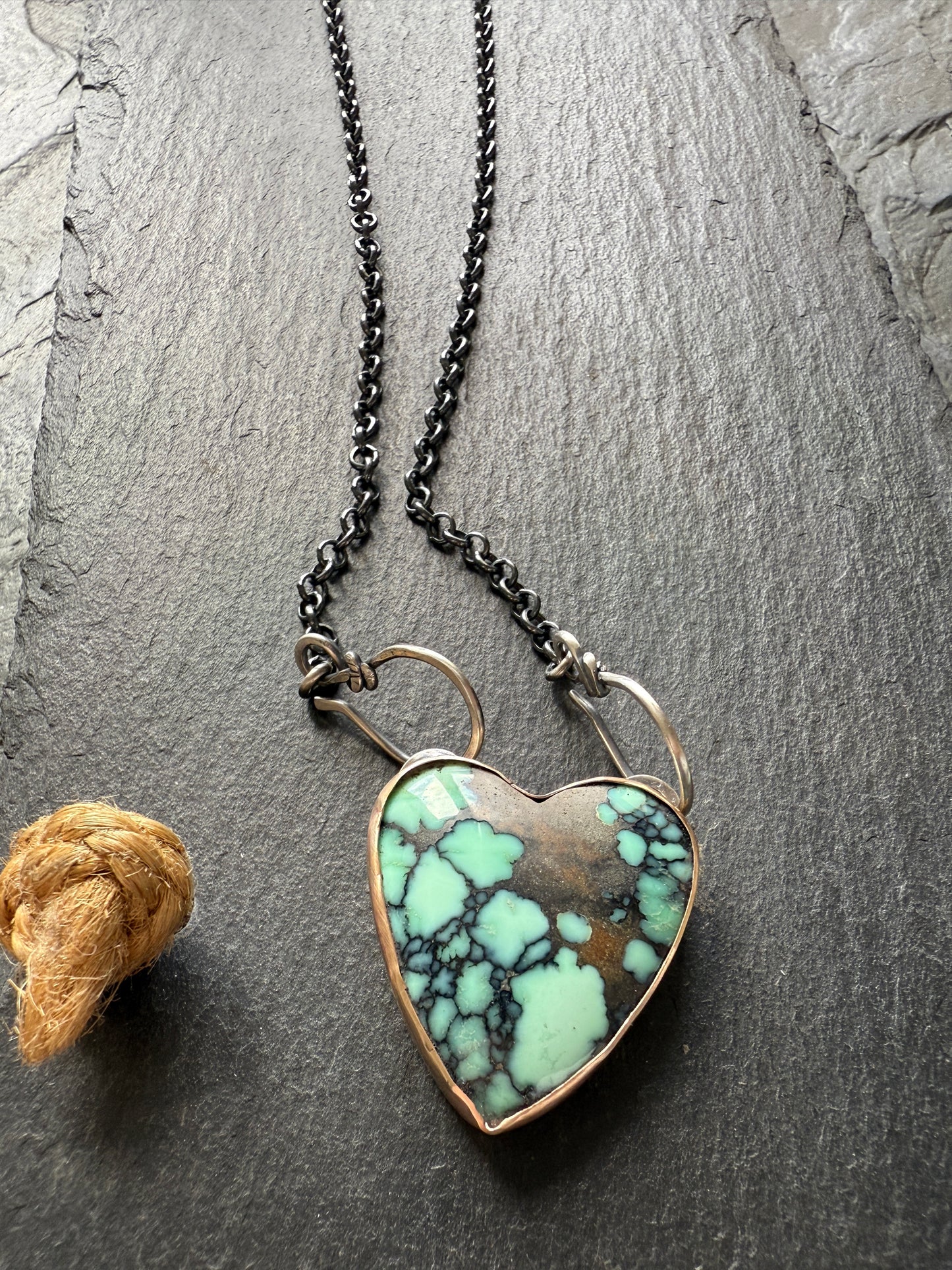 Variscite Heart Necklace