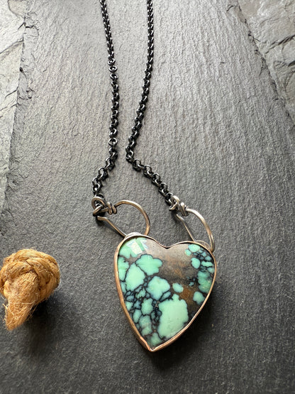 Variscite Heart Necklace