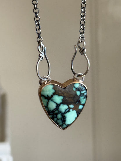 Variscite Heart Necklace