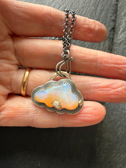 Pastel Opal Cloud Necklace