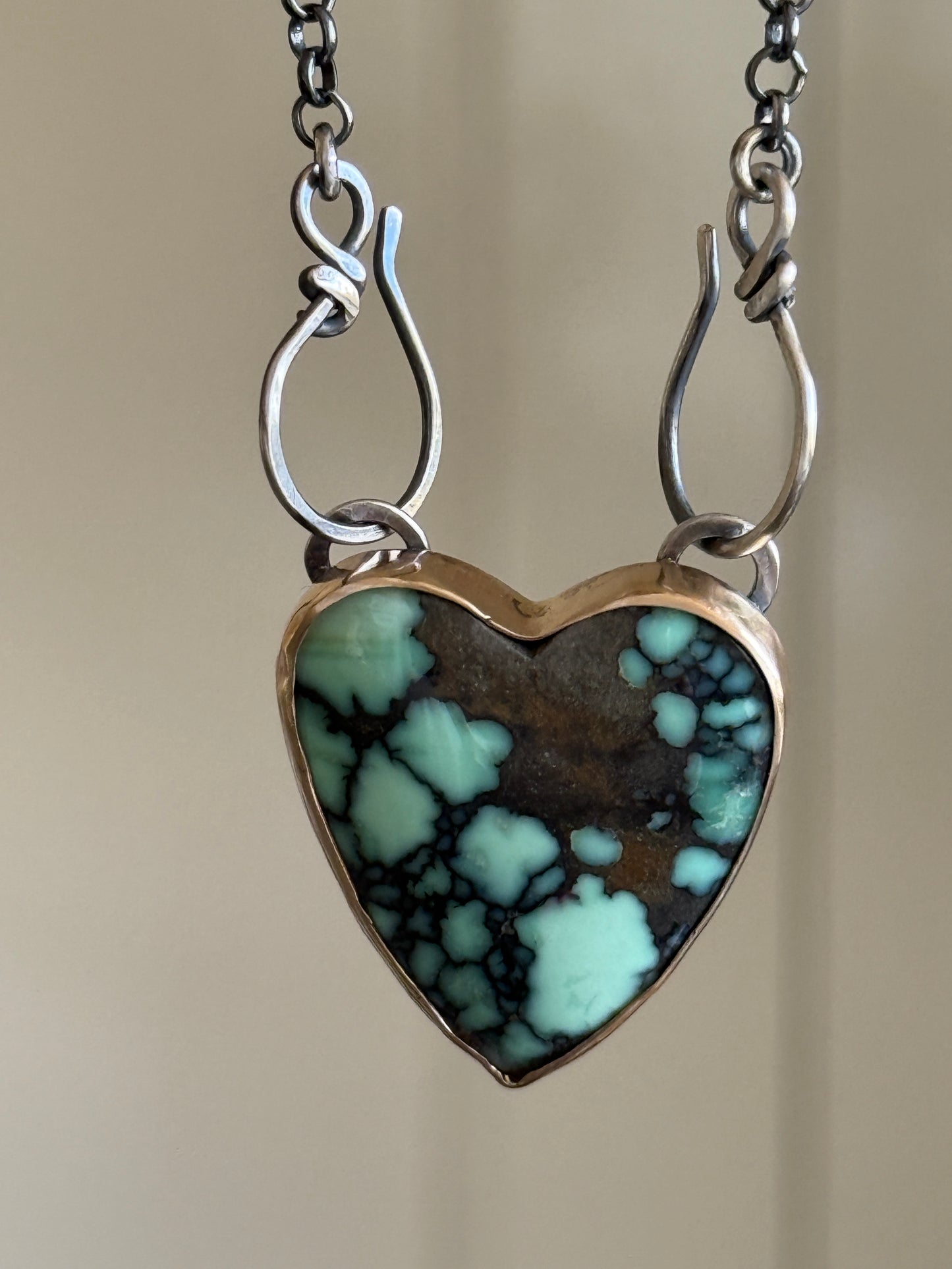 Variscite Heart Necklace
