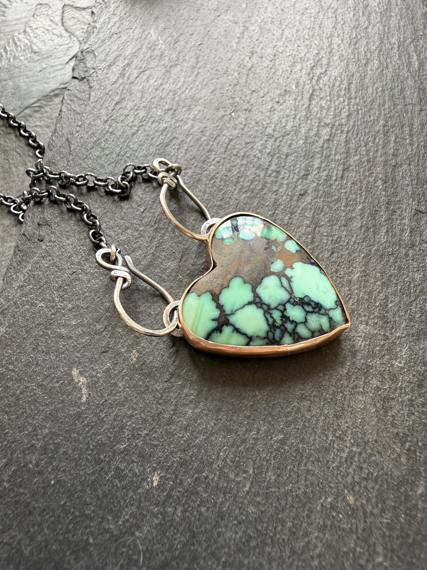 Variscite Heart Necklace