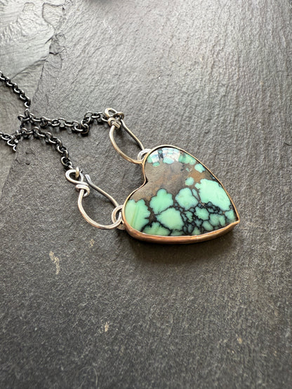 Variscite Heart Necklace