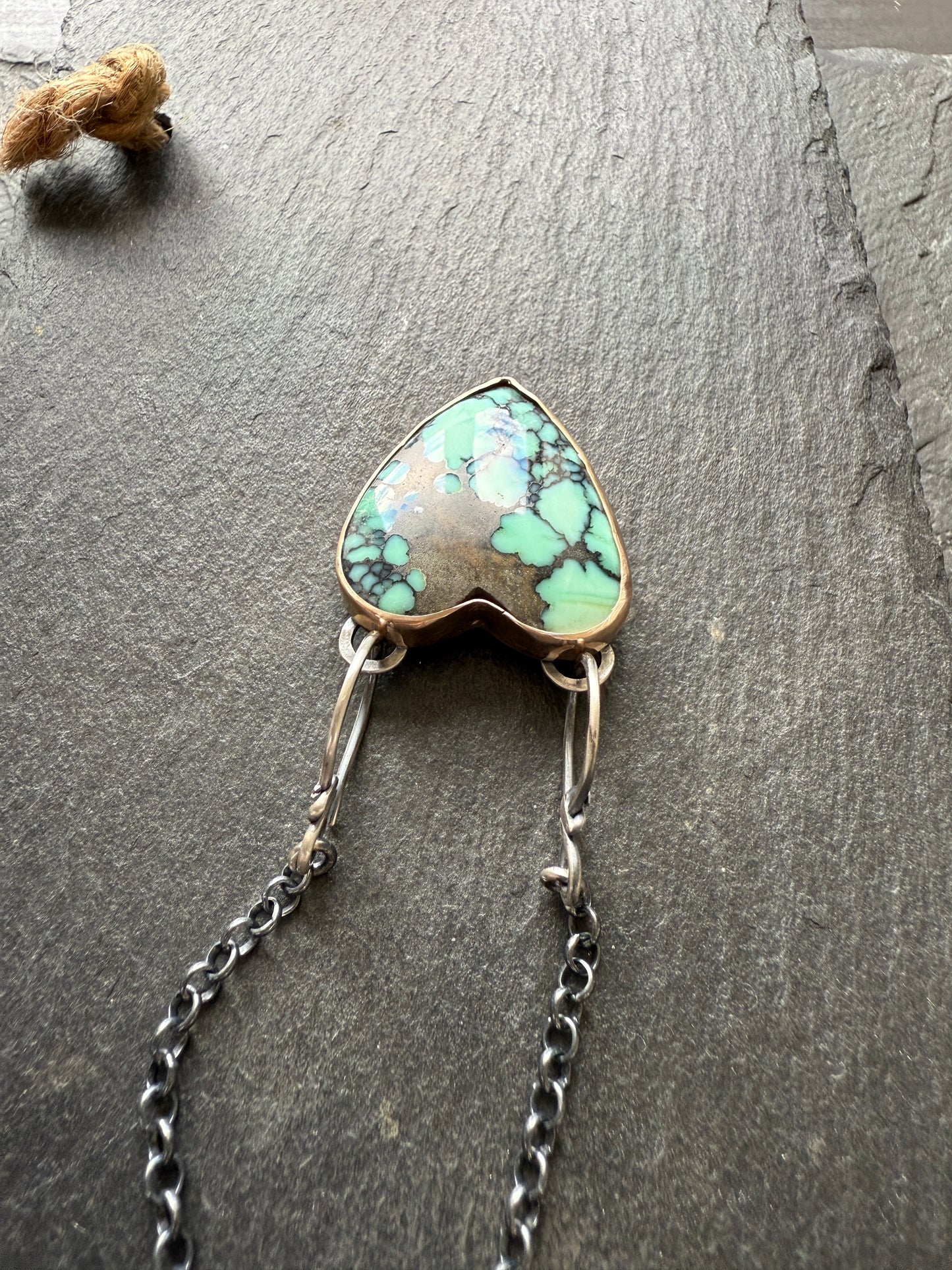 Variscite Heart Necklace