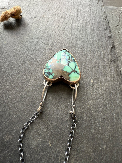 Variscite Heart Necklace
