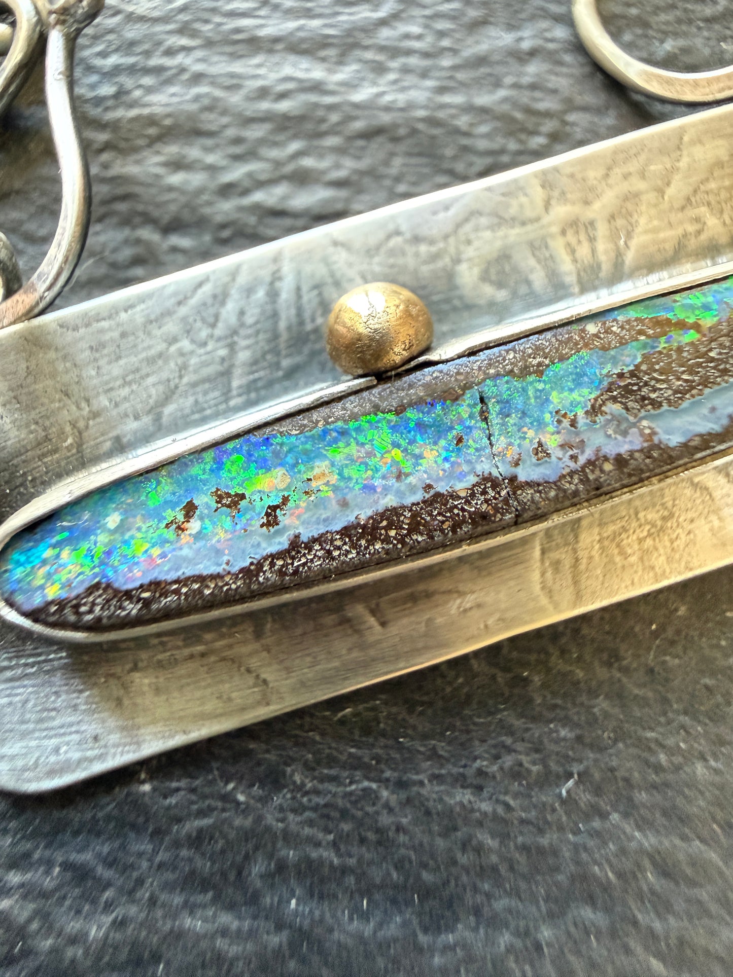 Opal Bar Necklace