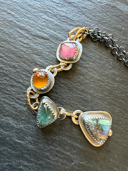 Boho Gemstone Necklace