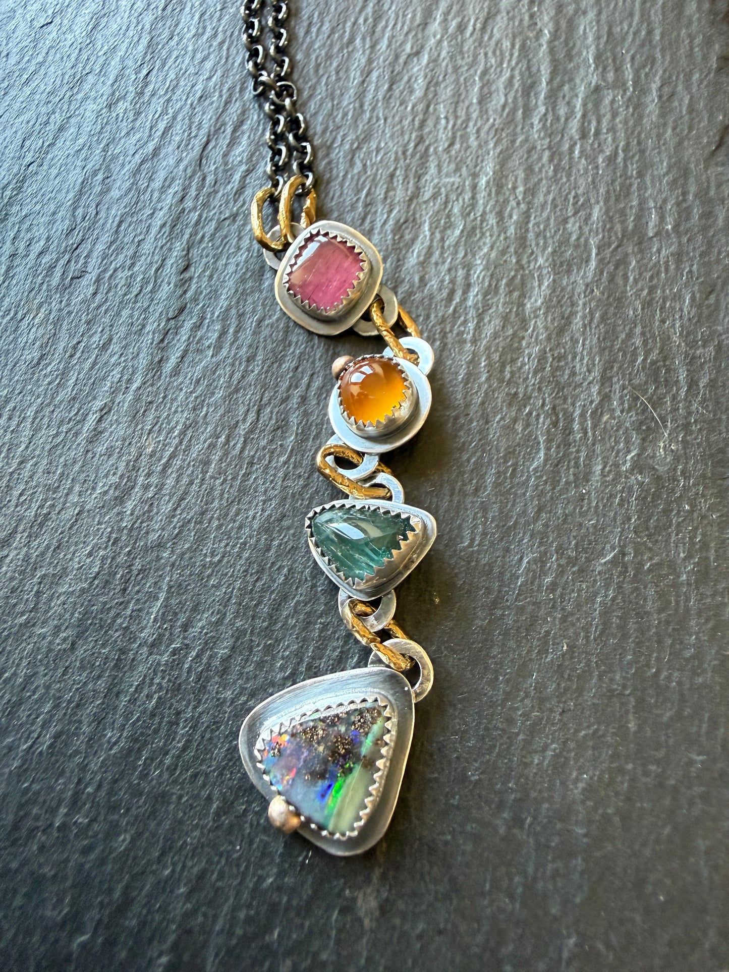 Boho Gemstone Necklace