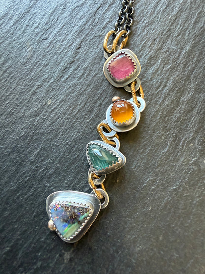 Boho Gemstone Necklace