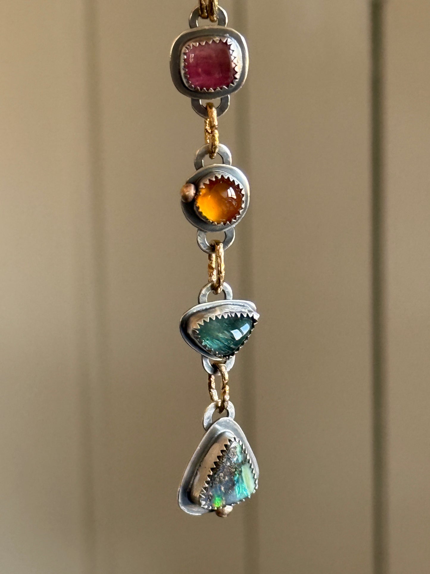Boho Gemstone Necklace