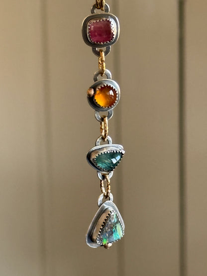 Boho Gemstone Necklace