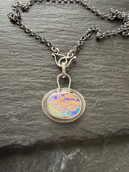 Purple & Blue Opal Necklace