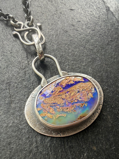 Purple & Blue Opal Necklace