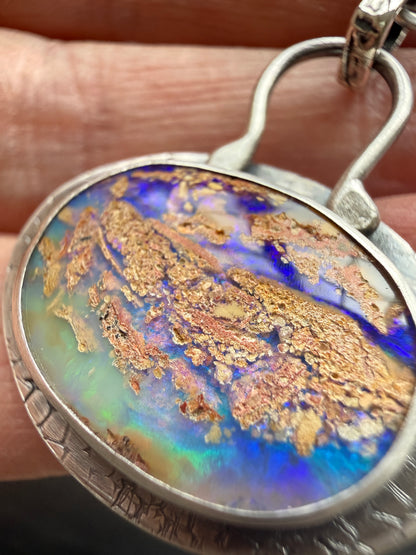 Purple & Blue Opal Necklace
