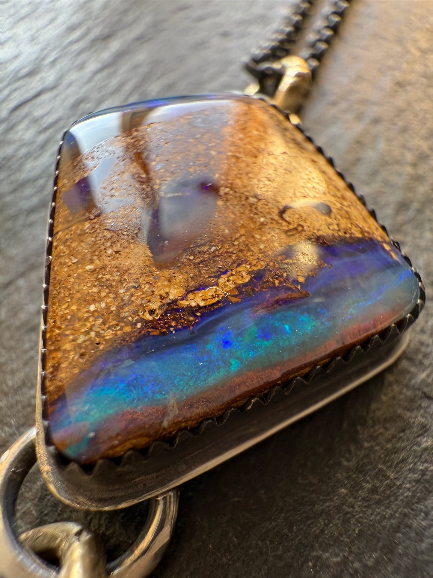 RESERVED For MIA - Opal and Apatite Necklace