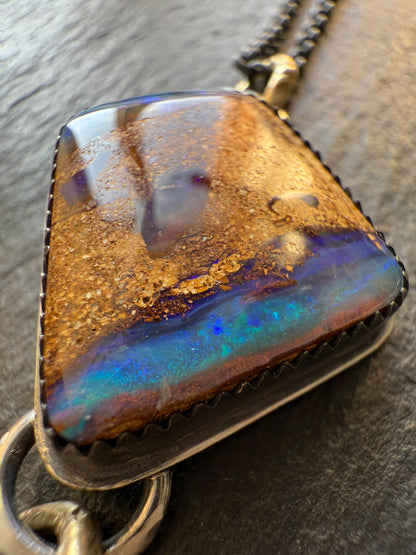 RESERVED For MIA - Opal and Apatite Necklace