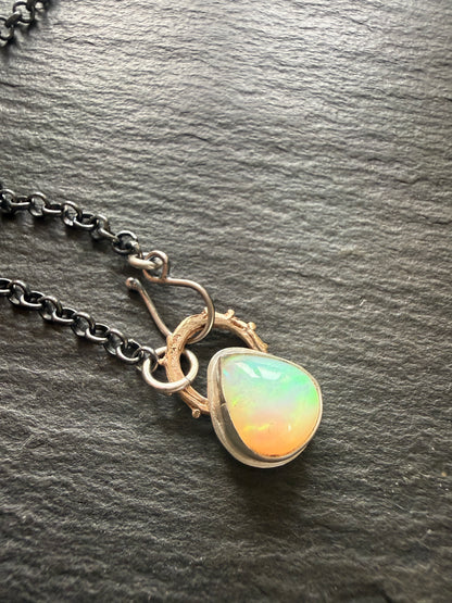 Dainty Ethiopian Opal Necklace