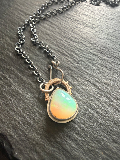 Dainty Ethiopian Opal Necklace