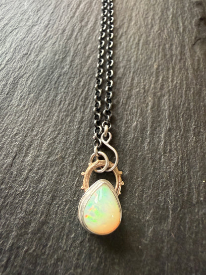 Dainty Ethiopian Opal Necklace