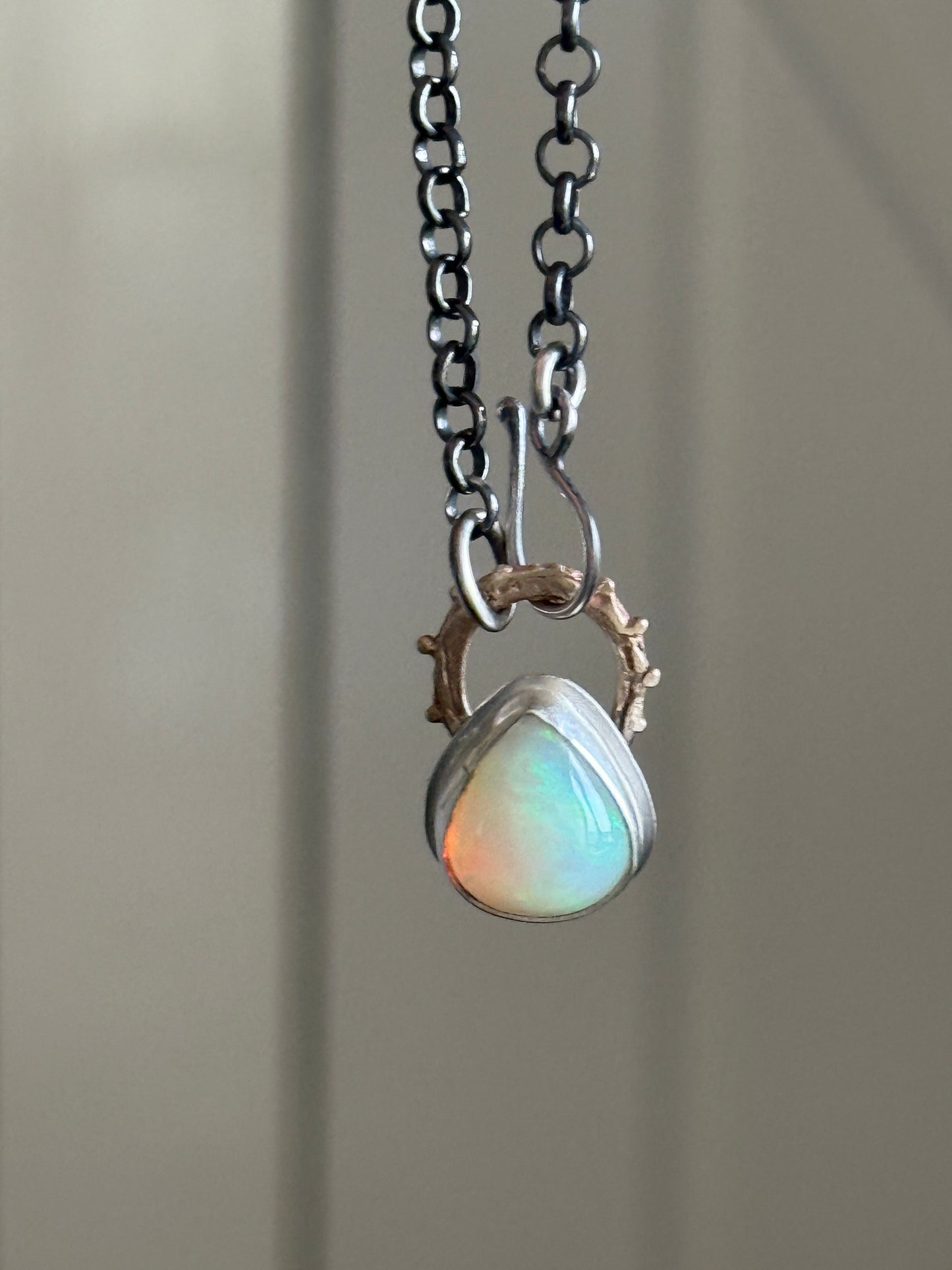 Dainty Ethiopian Opal Necklace