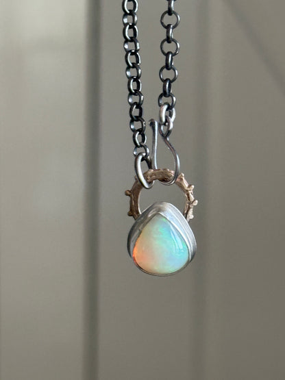 Dainty Ethiopian Opal Necklace