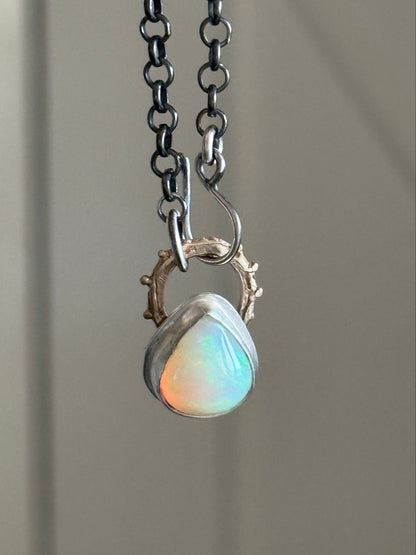 Dainty Ethiopian Opal Necklace