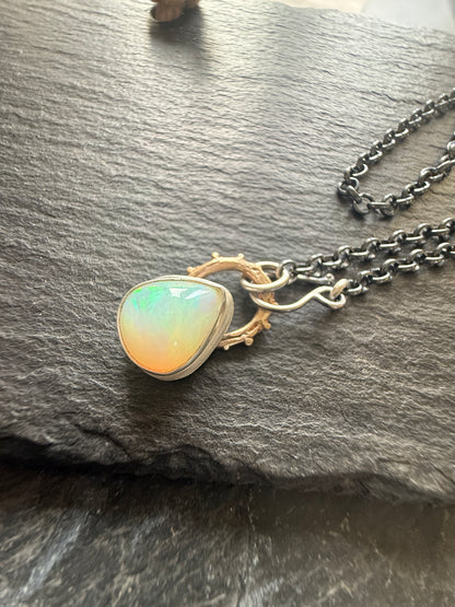 Dainty Ethiopian Opal Necklace