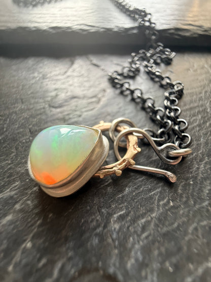 Dainty Ethiopian Opal Necklace