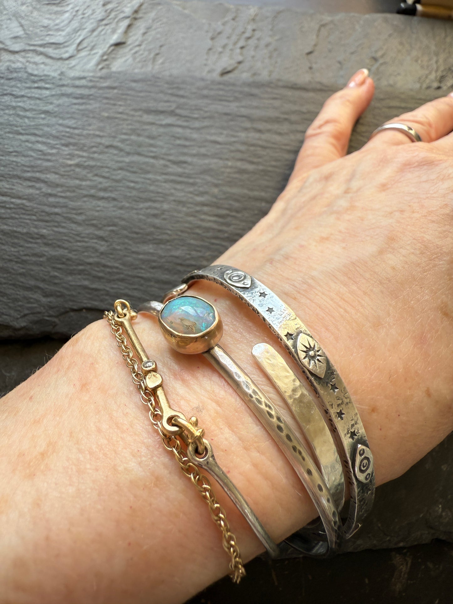 Opal Cuff Bracelet