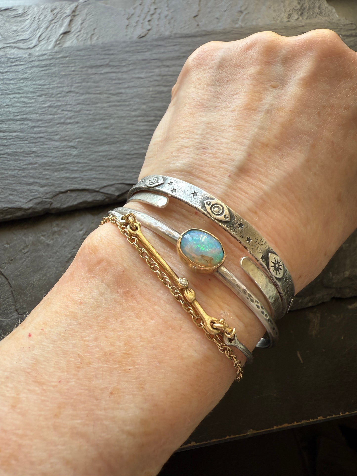 Opal Cuff Bracelet