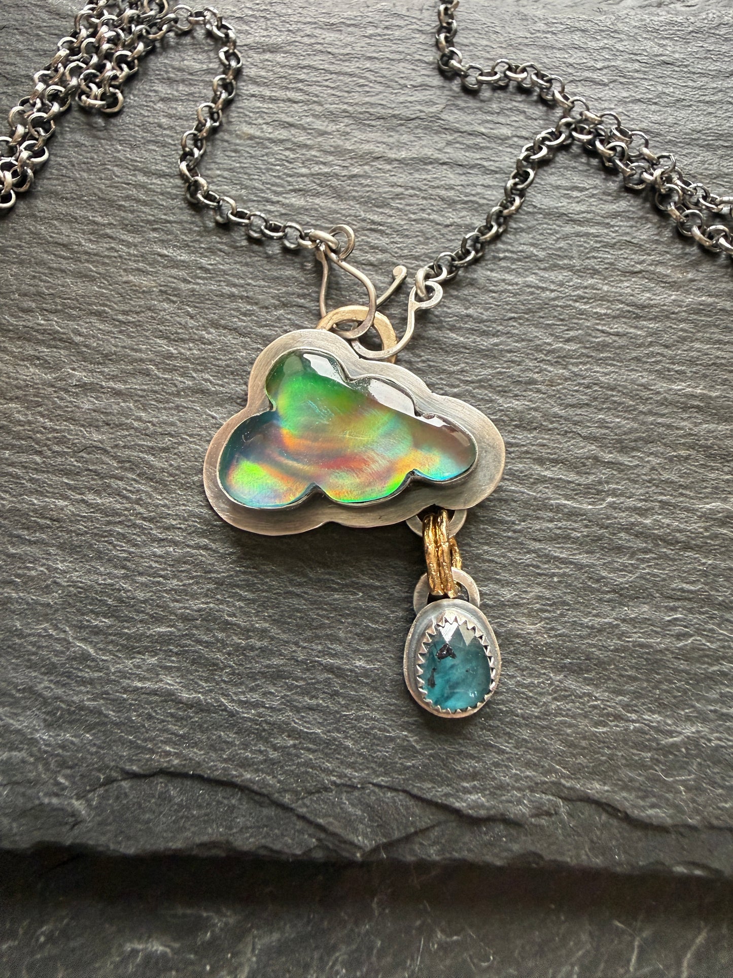 Aurora Opal Cloud Pendant