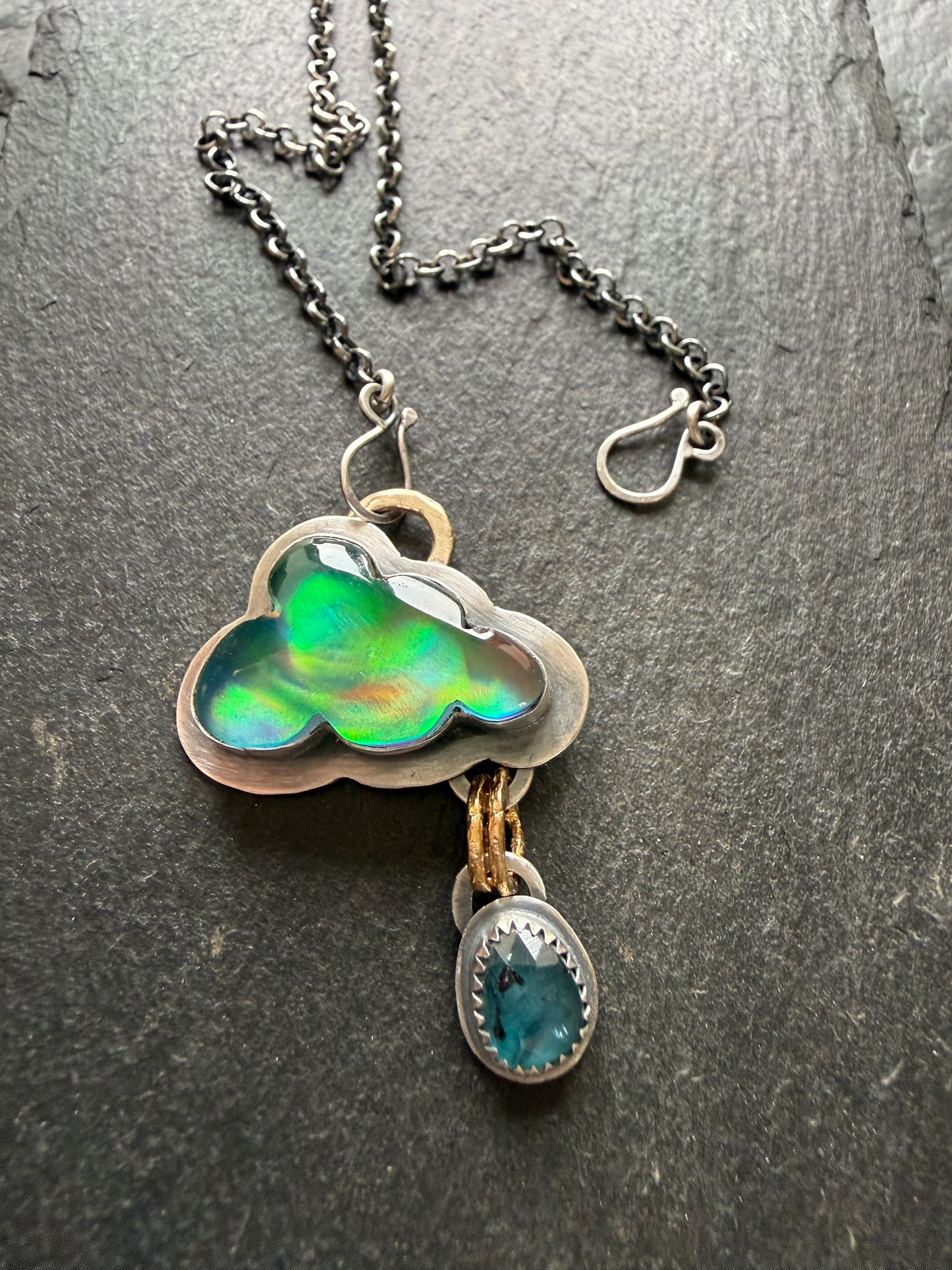 Aurora Opal Cloud Pendant