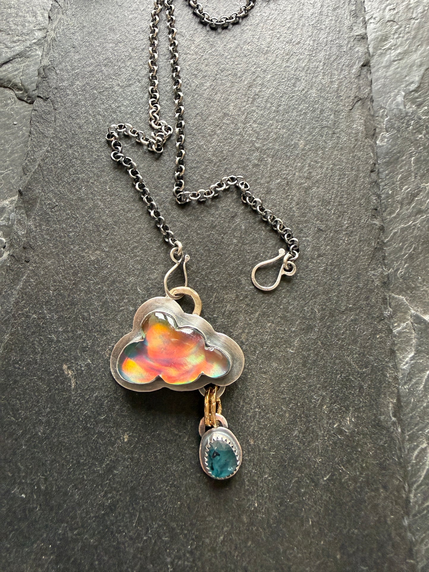 Aurora Opal Cloud Pendant