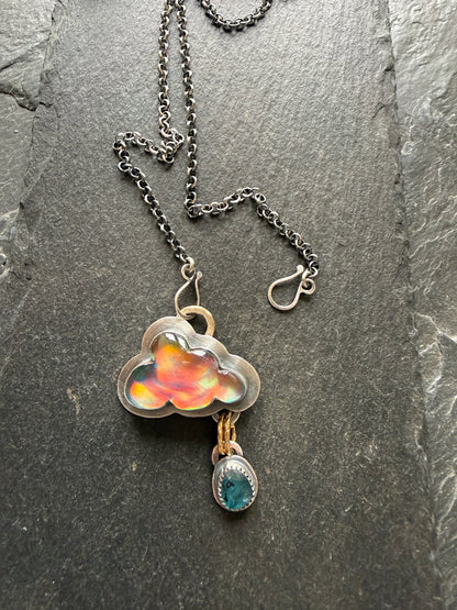 Aurora Opal Cloud Pendant