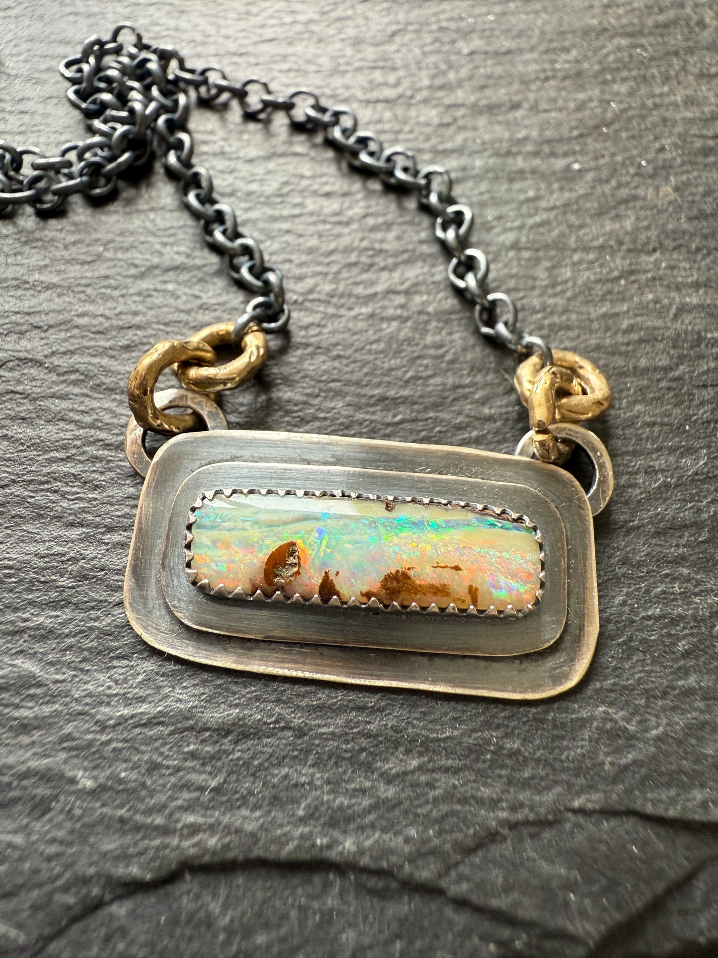 Boulder Opal Layered Necklace